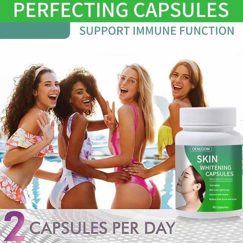 De anti het Verouderen Huid die Glutathione van het Capsulescollageen Supplement wit voor vermindert Donkere Vlekken en Acne