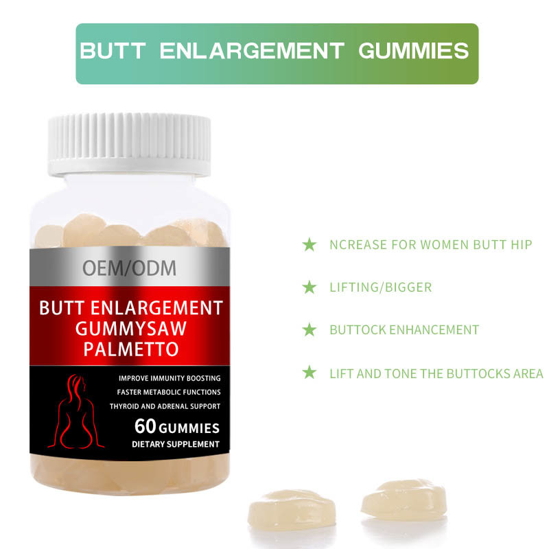 HACCP-van de Verhogings de Zwarte Maca van de Uiteindeborst Vrouwelijke Verhoging Gummies voor Bilheup het Opheffen