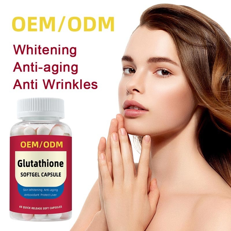 OEM Private Label Vitamine C 1500 mg L-glutathion tabletten voor huidverwittering Softgel