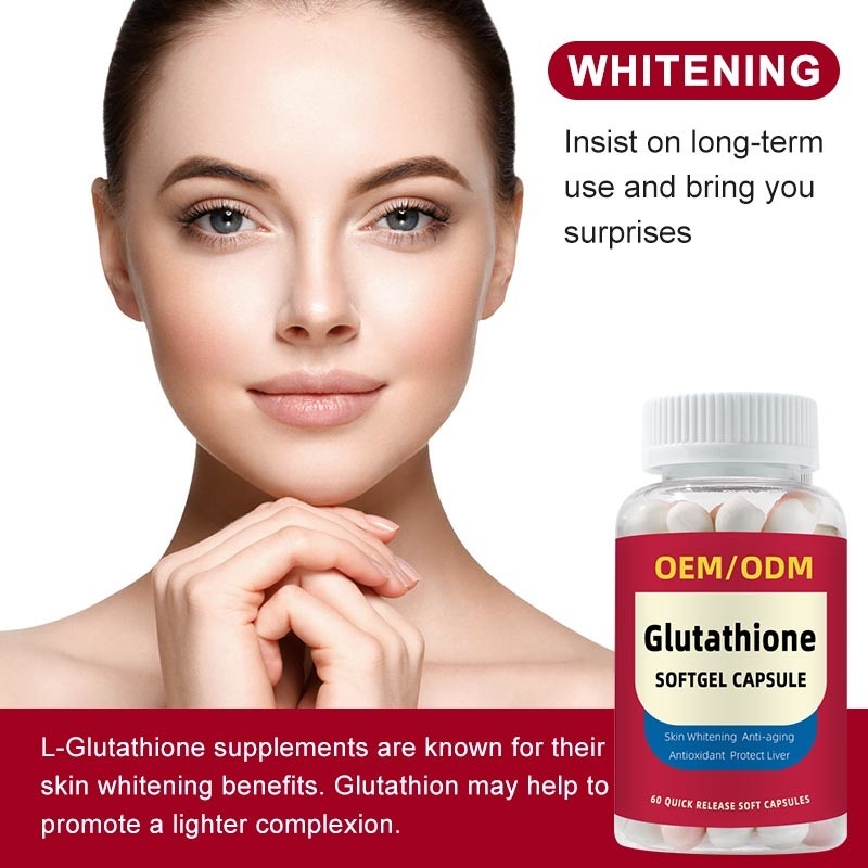 OEM Private Label Vitamine C 1500 mg L-glutathion tabletten voor huidverwittering Softgel
