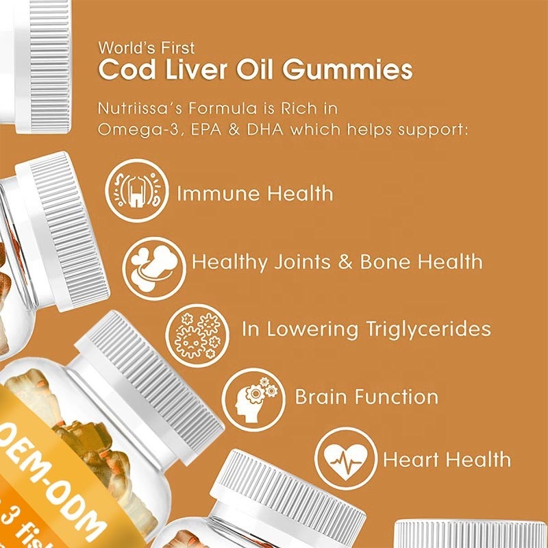 Omega 3 van de de Kabeljauwlever van Vistraansoftgels EPA DHA de Oliepillen Kleverig voor Jonge geitjesvolwassene