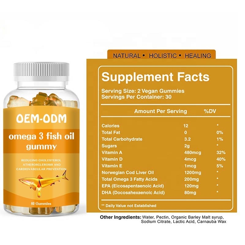 Omega 3 van de de Kabeljauwlever van Vistraansoftgels EPA DHA de Oliepillen Kleverig voor Jonge geitjesvolwassene