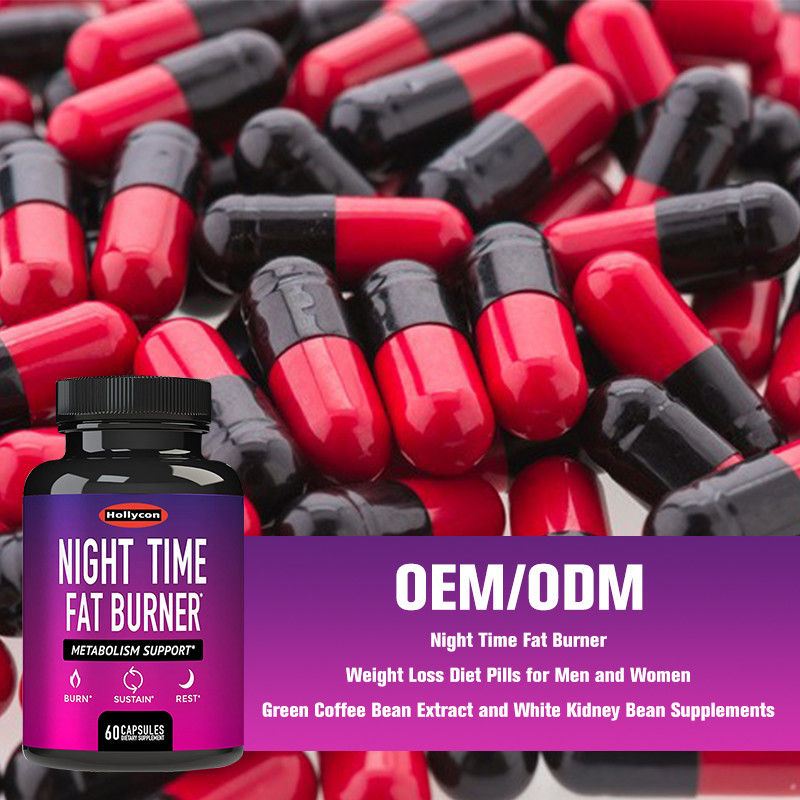 Van het het Gewichtsverlies van de nacht de Vette Brander van het Dieetpillen Groene Koffie Bean Extract And White Kidney Bean Supplement