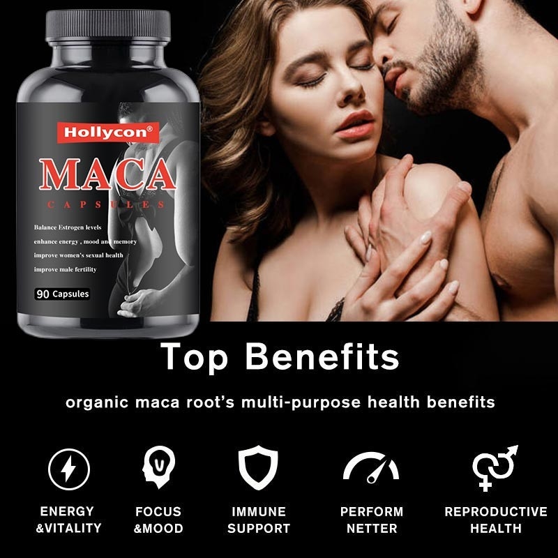 NOW vult Maca 500 mg voor Mannen en Vrouwen Reproductieve Gezondheid aan 90 Capsules