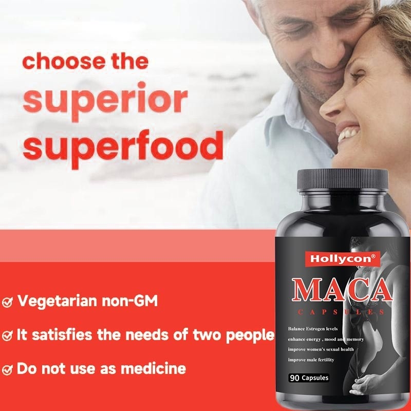 NOW vult Maca 500 mg voor Mannen en Vrouwen Reproductieve Gezondheid aan 90 Capsules
