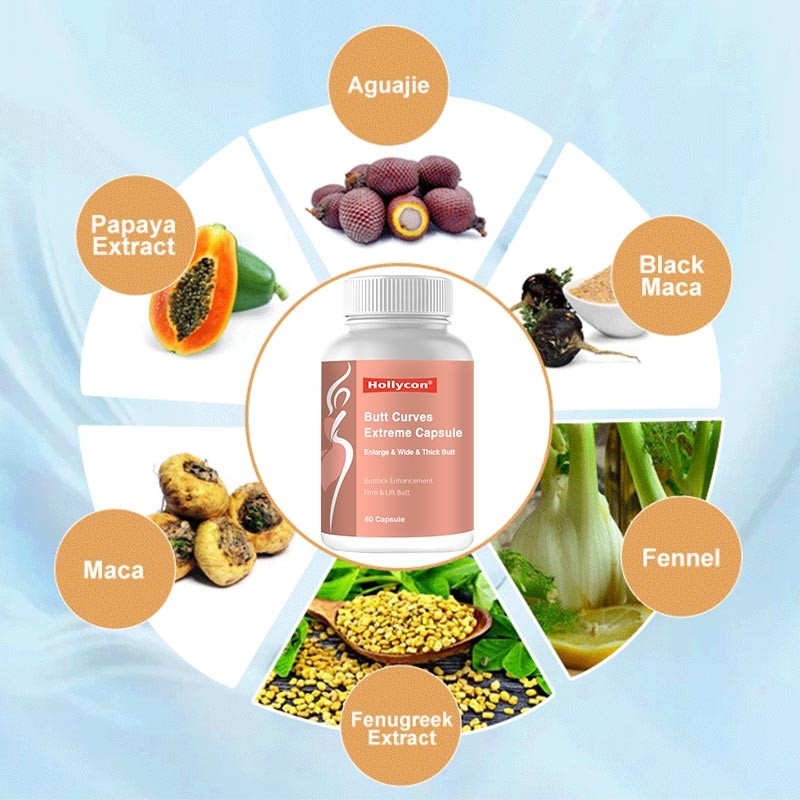 Kruiden van de Uitbreidingscapsules van het Ingrediëntenuiteinde van de Heup Grotere Snelle Gebogen Grotere Glutes het Uiteindespanningsverhoger voor Vrouwen