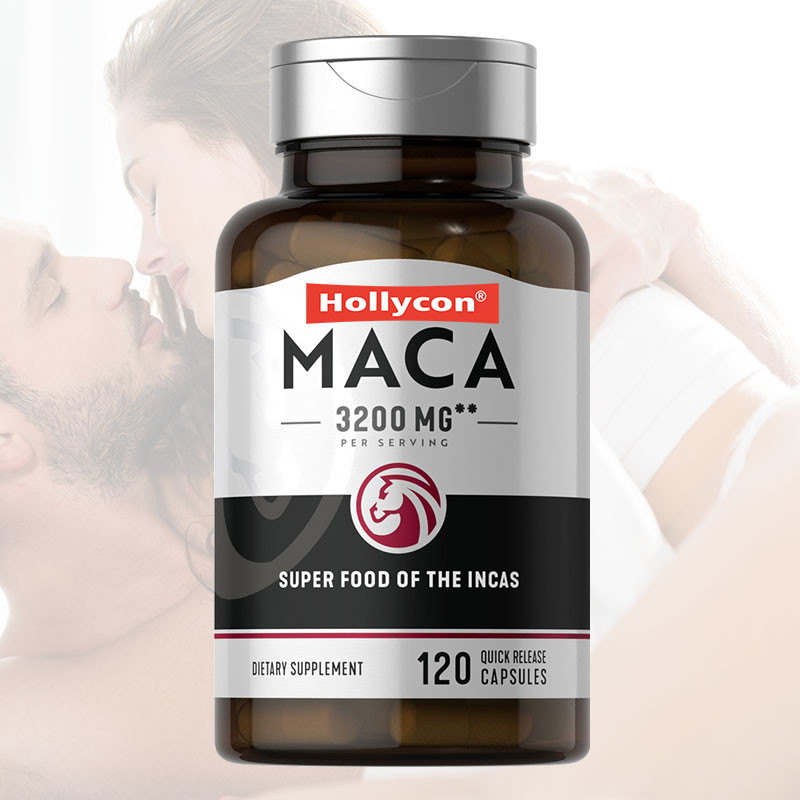 van het de Wortelsupplement van 3200mg Maca verbetert het Zwarte Rode Gele Hormonale Saldo de Wortelcapsules van Maca van de Stemmingsnadruk