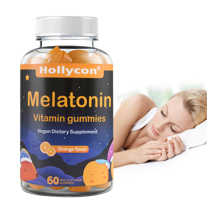 COA-Supplementenoem de Steunslaap ontspant de Oranje Vitamine Gummies van Aromamelatonin