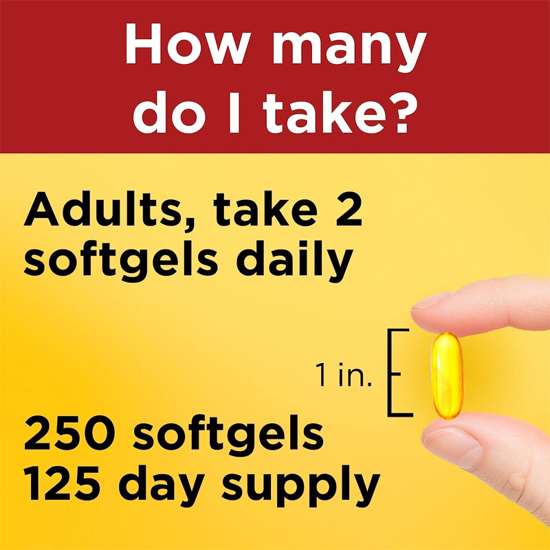 Omega Vistraan 3 van 1000Mg Softgels voor Gezond Supplement 250 van de Hartsteun Softgels 125 Daglevering