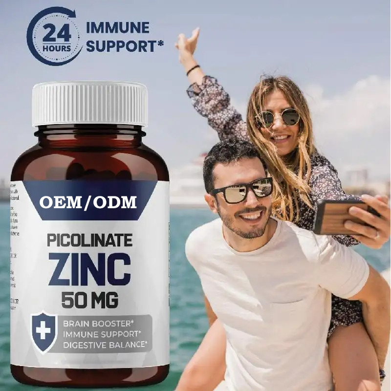 OEM Zinkpicolinaat 30 mg Goed geabsorbeerd supplement voor groei Immuunsysteem capsules