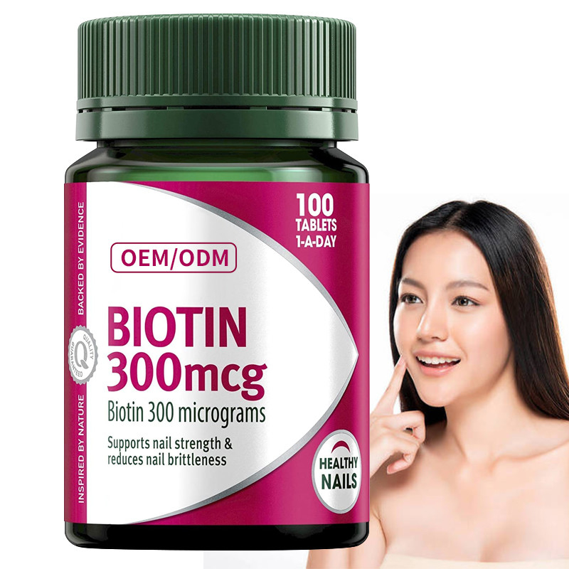 COA-de Biotinevitamine Gummies 300mcg handhaaft Gezonde Spijkershulp in Analyse van Dieetvet 100Pcs