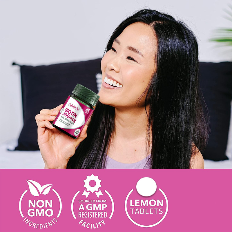 COA-de Biotinevitamine Gummies 300mcg handhaaft Gezonde Spijkershulp in Analyse van Dieetvet 100Pcs