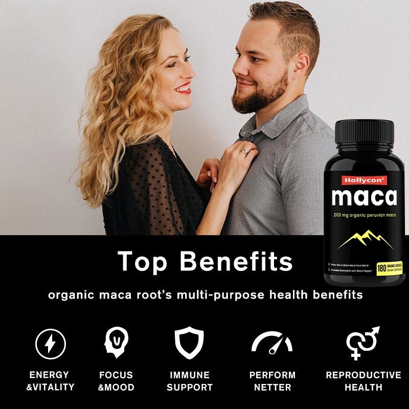 HACCP-Supplementenoem de Wortelcapsules van Maca van de Verhogingsenergie Organische voor Mannen Vrouwen