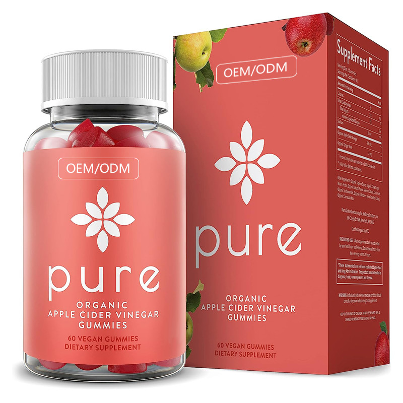Van de de Ciderazijn van FDA Apple van de Veganist Ruwe Detox van Gummies Steun 60 Ct ACV Gummies