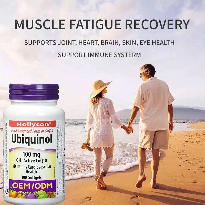 OEM van de de Steun Cardiovasculaire Gezondheid C Ubiquinol van het Gezondheidszorgsupplement Coenzyme Q10 Softgel Capsules voor Gezond Hart Q10