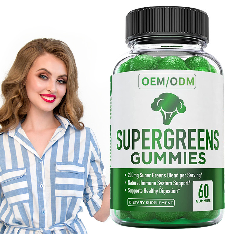 De super Groene Kleverige van Vitamine Essentiële Vitaminen en Mineralen Installatie baseerde Immuun Steun Dieetsupplement
