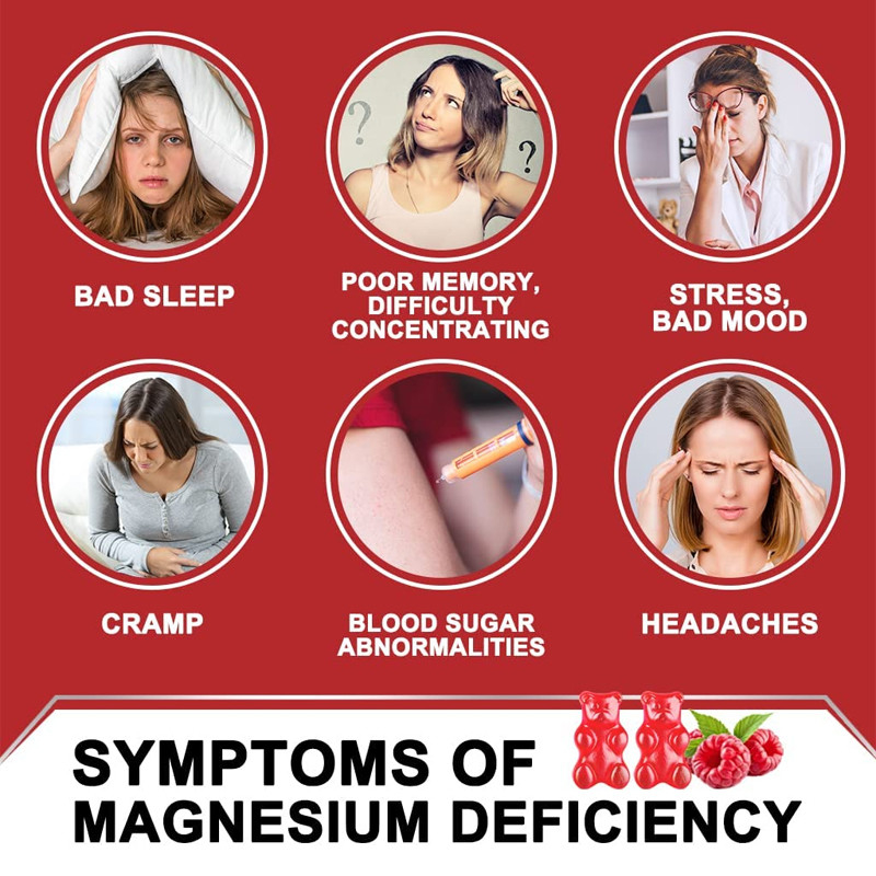 Glutenvrij Melatonine Vitamine Gummies Ondersteuning Slaap Ontspannen Melatonine Vitamine D Magnesium Citroenmelisse-extract