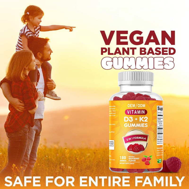 COA-Supplementenoem Calcium met de Gezondheids Immune Steun Gummies van het Vitamined3 K2 Been