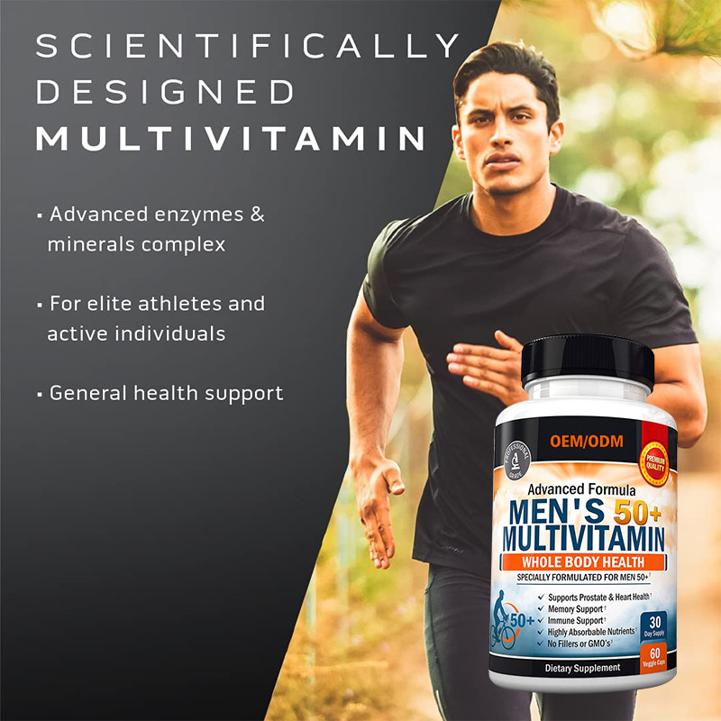 Multivitamin van de Mensen van het douanearoma voor van het de Prestatieszink van de Energienadruk van het het Calciummagnesium de Capsules van Multivitamin