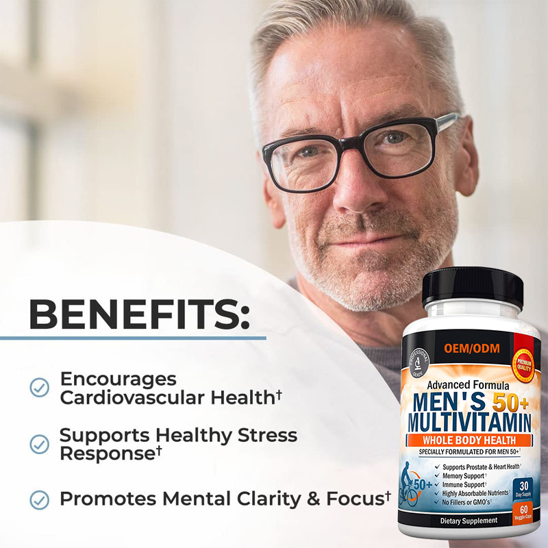 Multivitamin van de Mensen van het douanearoma voor van het de Prestatieszink van de Energienadruk van het het Calciummagnesium de Capsules van Multivitamin