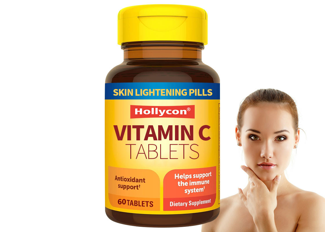 Privélabel ODM Voedingssupplement Huidverblindende pillen Voor huidverblindende vitamine C tabletten