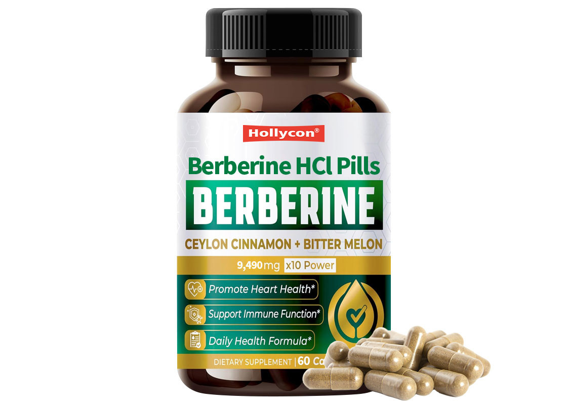 HALAL Berberine HCL Capsules Immuunsysteem Booster Supplement Ondersteuning Voor Gewichtsbeheersing