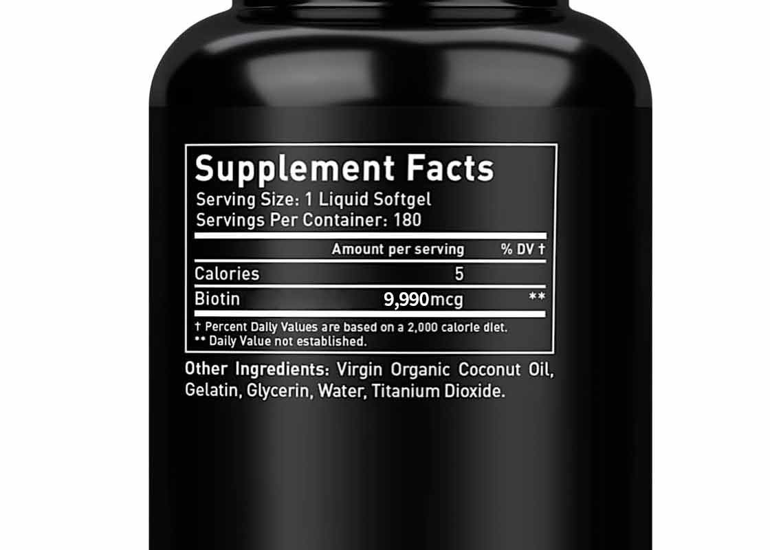 Zuivere biotine vitamine gummies met kokosolie softgels snellere haargroei voor huid en nagels gezondheid biotine supplement