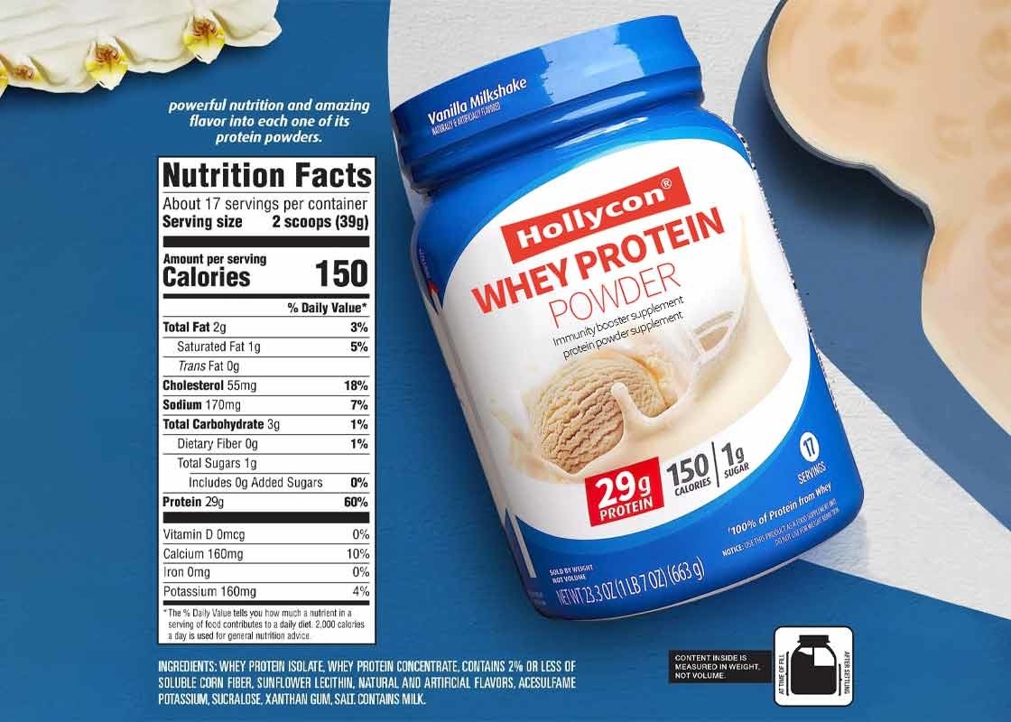 Voedingsmiddel Whey Protein Poeder Voor Het Verhoogen Van Spiermassa Sterkte Immuniteitsbooster Supplement