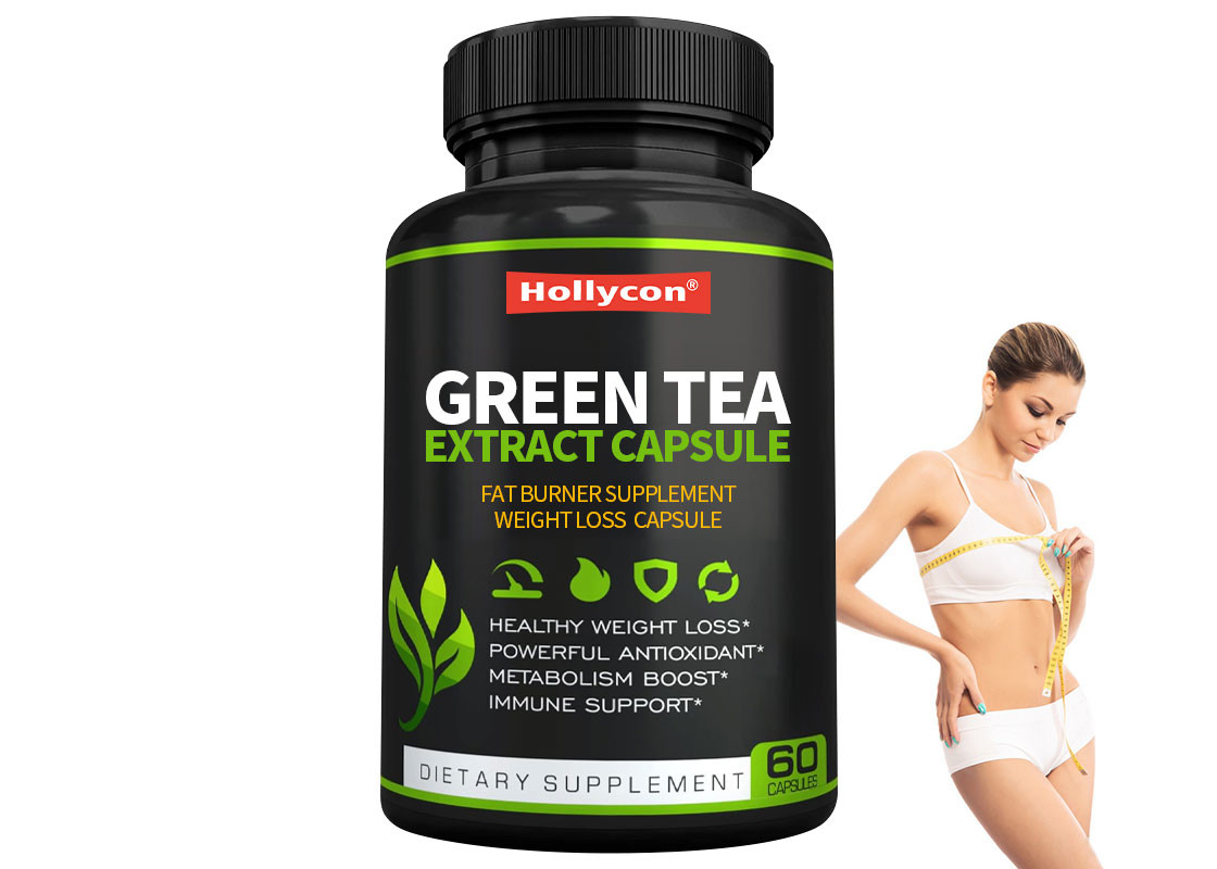 HALAL groene thee extract capsule voedingssupplementen helpt om de eetlust te beteugelen hongersnood te onderdrukken afslankpillen