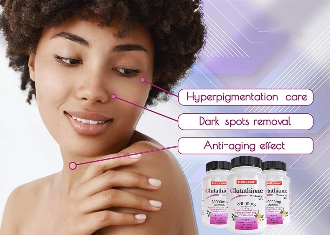 OEM Glutathion bleekende pillen helpen om de huid te voeden en verlicht tonus anti-aging supplement