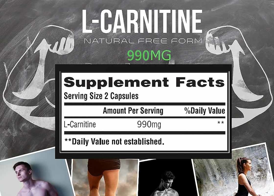 Private label L-carnitine capsule 200 pillen helpen bij vetverbranding groente capsules ondersteunen