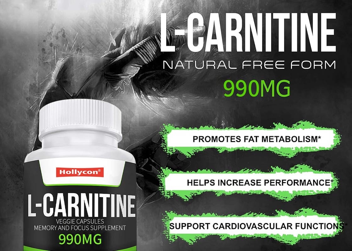 Private label L-carnitine capsule 200 pillen helpen bij vetverbranding groente capsules ondersteunen
