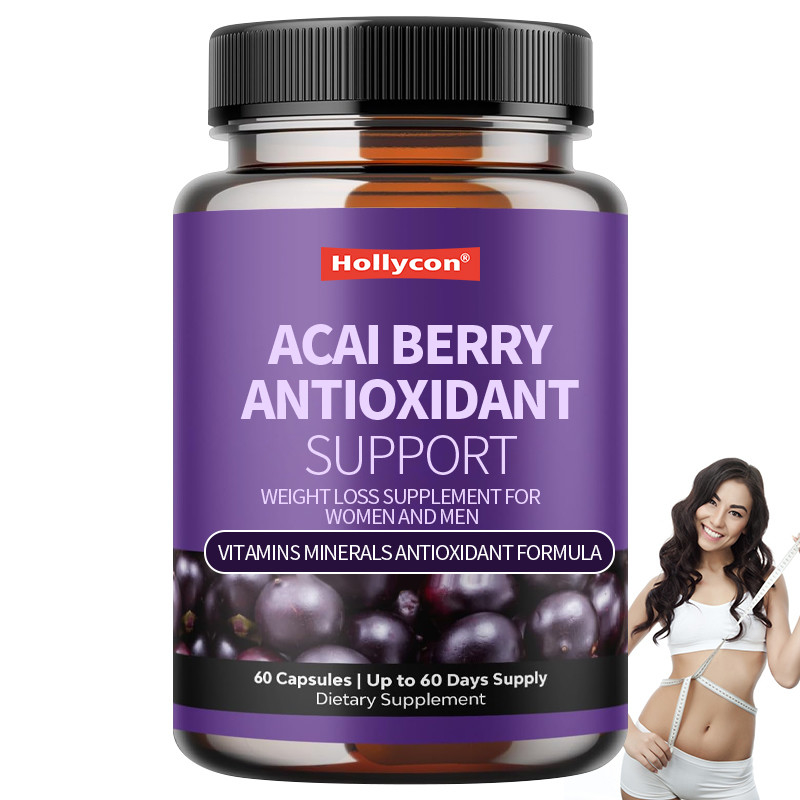 OEM Vitaminen Mineralen Antioxidant Formule Acai Berry Antioxidant Ondersteuning Gewichtsverlies Supplement Voor Vrouwen En Mannen