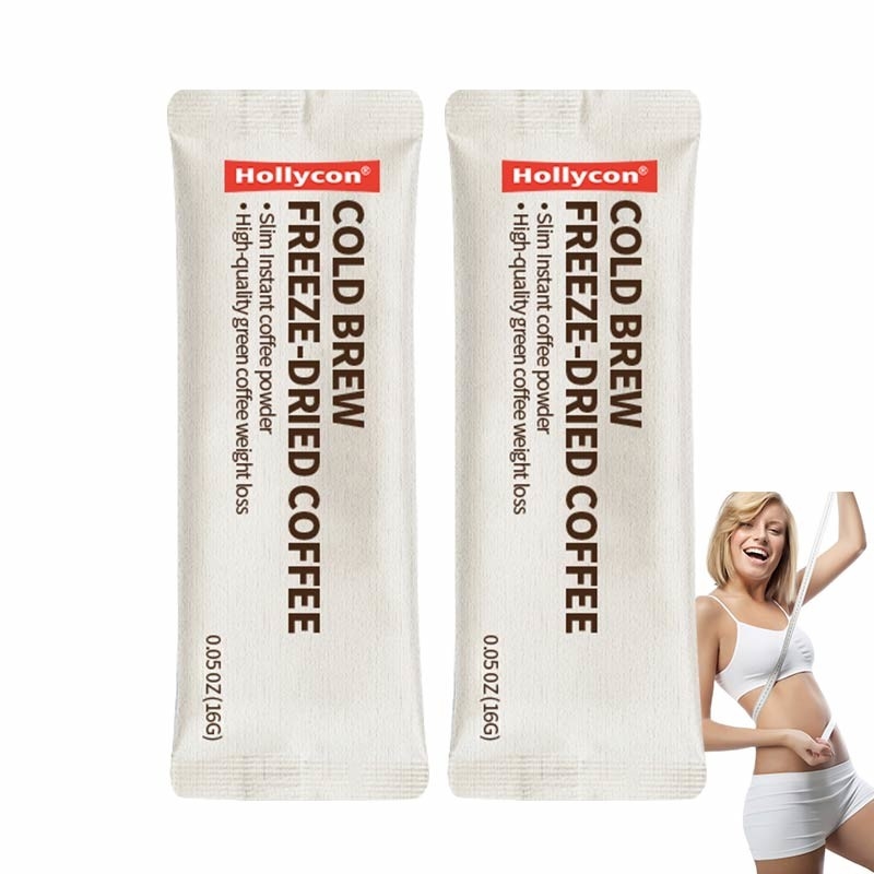 Cold Brew Vriesgedroogde koffie Slim Instant Coffee Powder Hoogwaardige groene koffie Gewichtsverlies