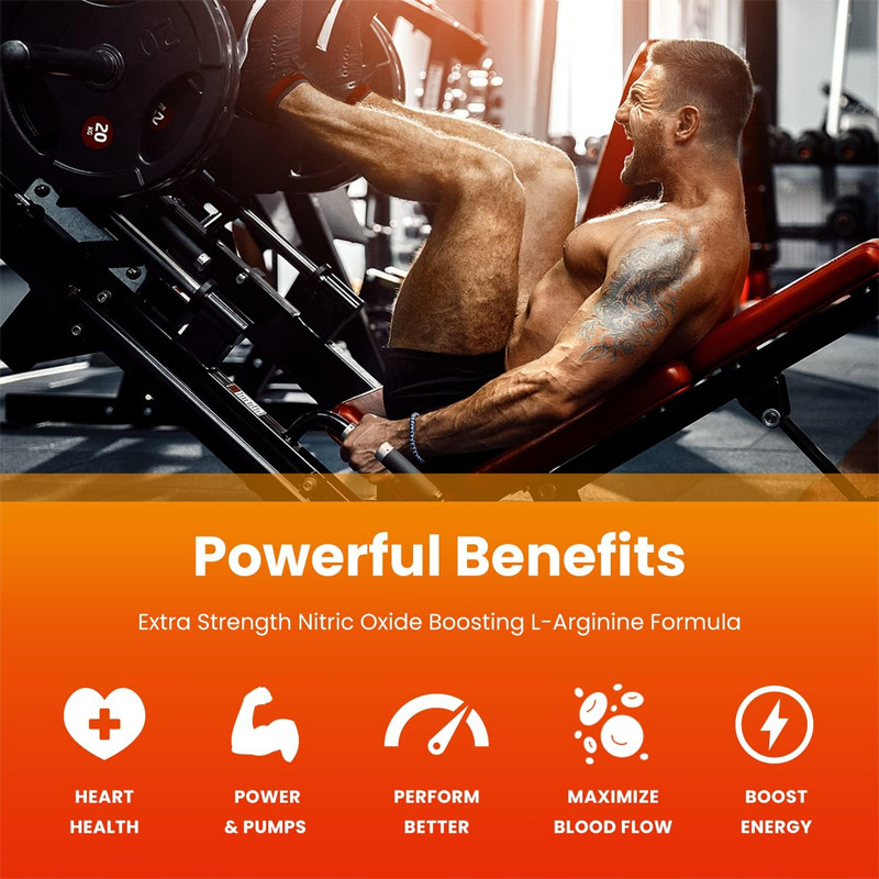 OEM Premium L-Arginine Supplement L-Arginine Poeder & L-Citrulline Verbeterd Met Druivenzaad & Gember