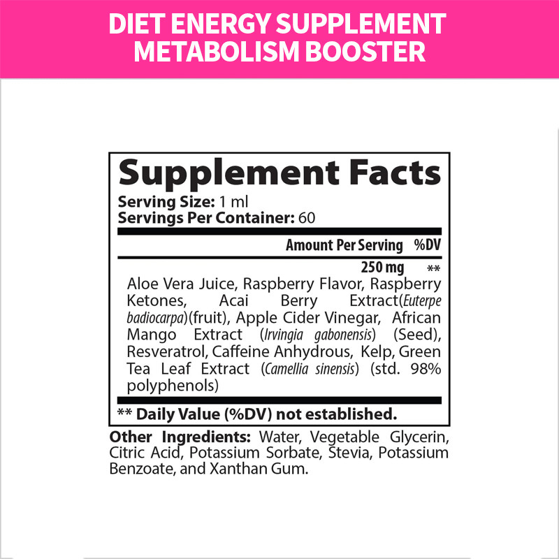 Gewichtsverlies Perfect Keto Framboos Ketone Druppels Appetitsuppressant Vetverbrander Voor Mannen En Vrouwen Voedingssupplement