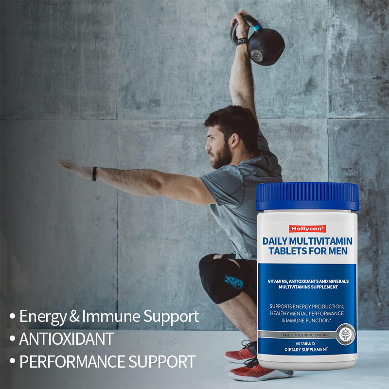 Privé label dagelijkse multivitamine tabletten voor mannen vitaminen, antioxidanten en mineralen voor mannen 50+ multivitamine supplement