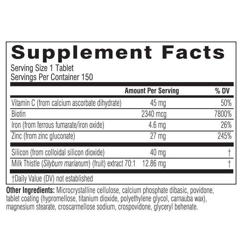 Biotine tabletten Haar, huid en nagels Collageen supplement voor vrouwen en mannen Vitamine C, zink en ijzer supplement