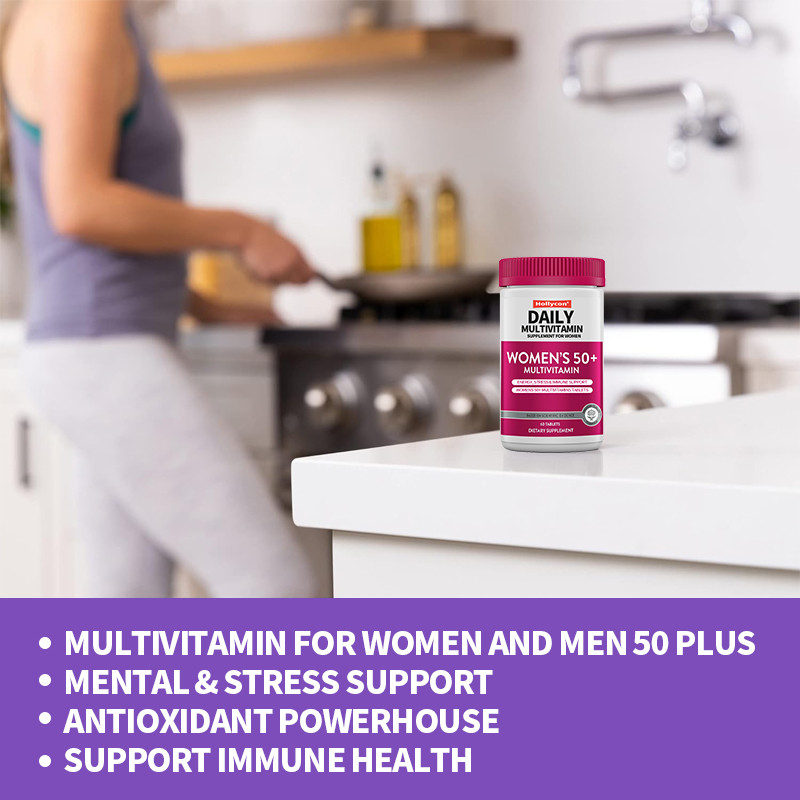 Dagelijkse multivitaminesupplementen voor vrouwen Energie, stress en immuunondersteuning Vrouwen 50+ Multivitamines Tabletten