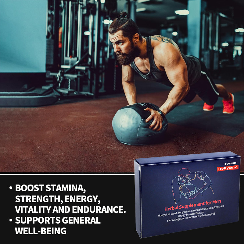 Kruidensupplement voor mannen geile geiten wiet tongkat ali ginseng maca wortel capsules snelwerkende mannelijke versterking pillen