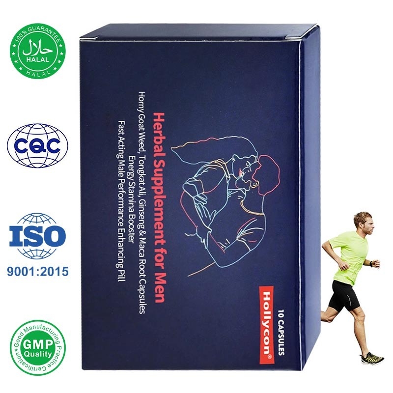 Kruidensupplement voor mannen geile geiten wiet tongkat ali ginseng maca wortel capsules snelwerkende mannelijke versterking pillen