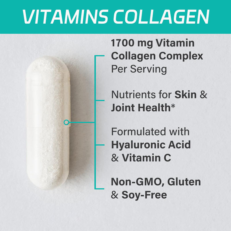 OEM-ondersteuning Collageen voor vrouwen Mannen Multi Collageen Pillen Vitaminen Collageen capsules
