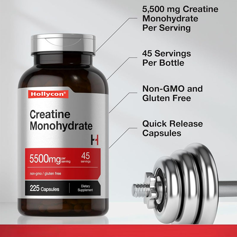 OEM Niet-GGO-glutenvrije energie-ondersteuning voor volwassenen Creatine monohydraat capsule