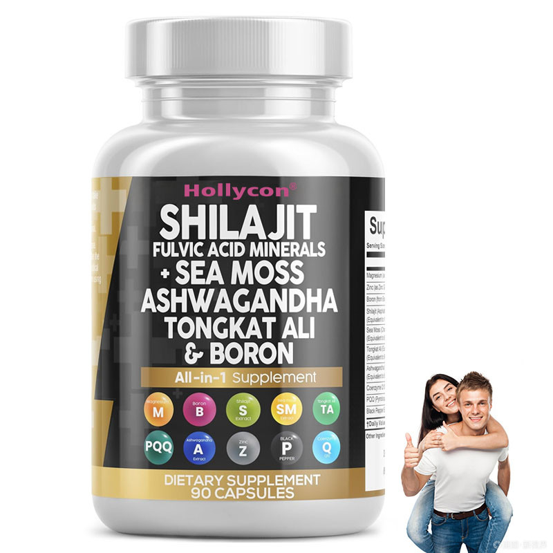 OEM Ashwagandha Tongkat Ali Boron Magnesium Voor Mannen Fulvischzuur Shilajit Capsules
