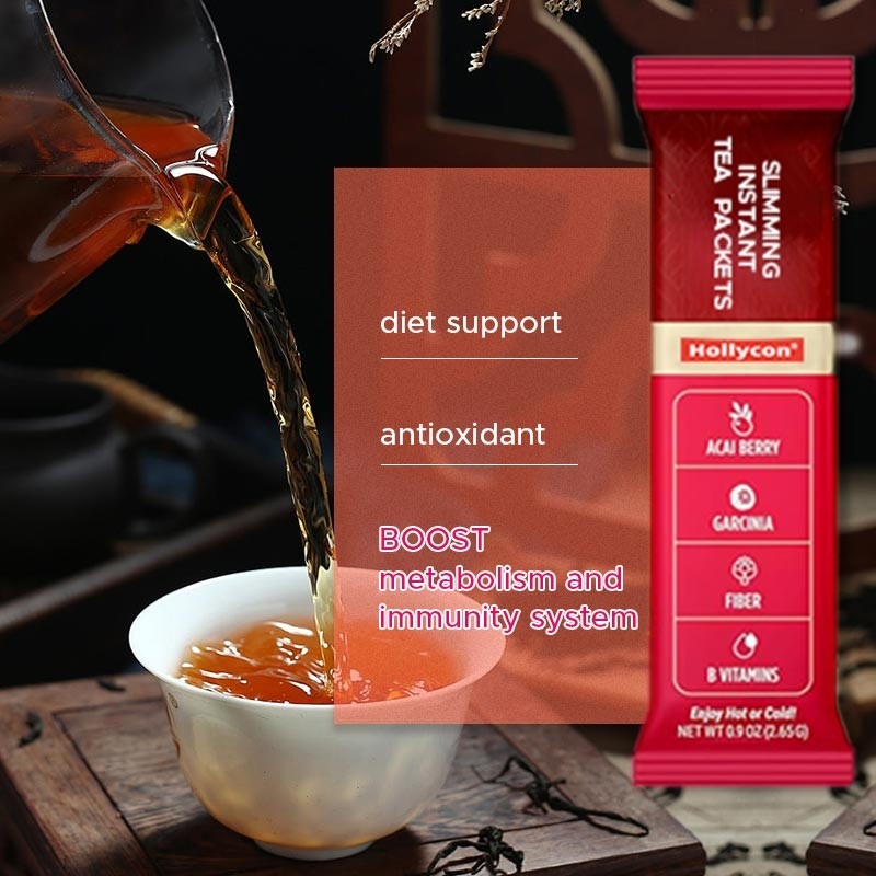 Slimming Instant Tea Packets Voor dieet Ondersteuning Oolong thee Vitaminen Garcinia On-the-go Instant Sticks