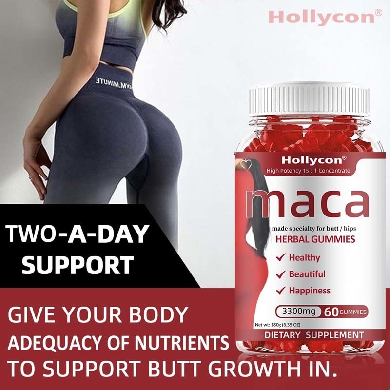 OEM Energie Humeur Immuunondersteuning en Hormonale Balance voor Vrouwen Maca Root Gummies