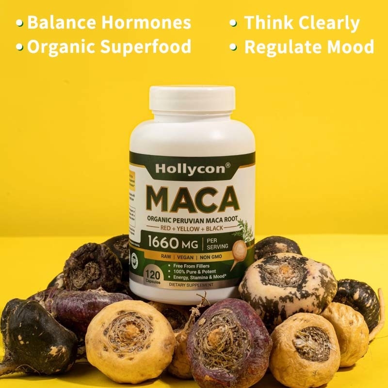OEM Hormoonbalans Biologische Maca wortel capsules voor vrouwen en mannen Maca wortel capsules