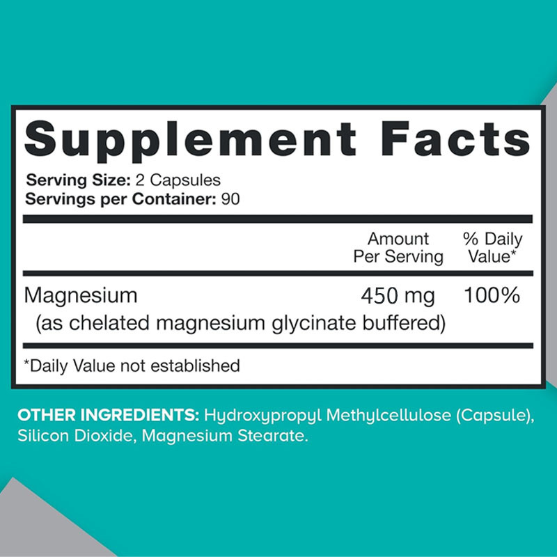 OEM Hoge absorptie Bot-spiergezondheid Magnesium voor volwassenen Magnesiumcapsules