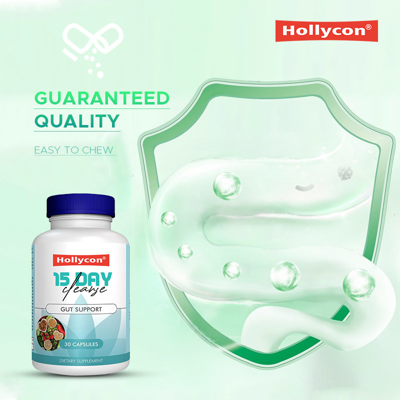 OEM Hollycon 15 Dag Reiniging Capsules Darm en dikke darm Senna Leaf Support Darm Reiniging Detox
