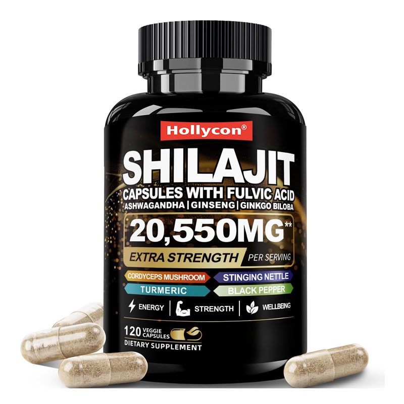 Shilajit capsules 85+ sporenelementen energie en immuunondersteuning voor mannen en vrouwen